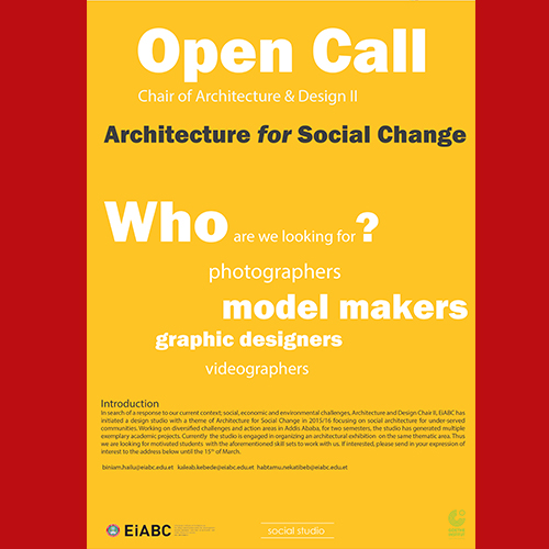 Open Call by the Chair of Architecture and Design II